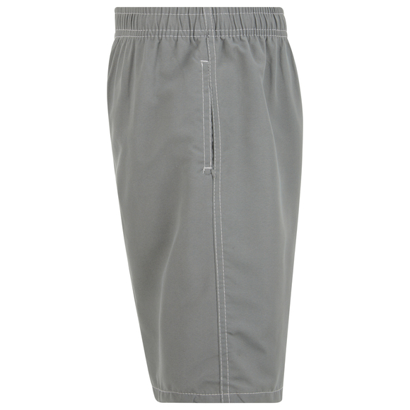 Boys Swim Trunks, Swimsuit Board Shorts, Elastic Bathing Suit, Gray - Picture 3 of 5